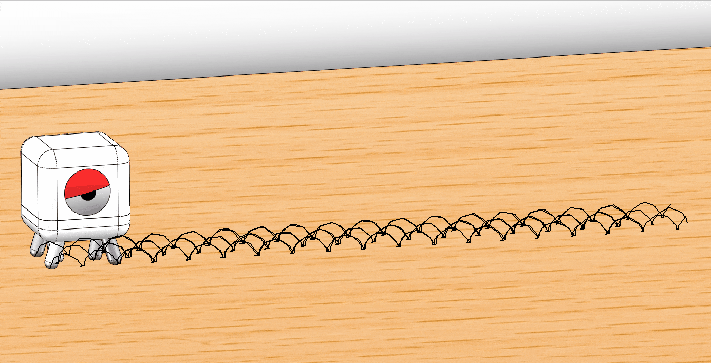 Desktop electronic robot comical gait