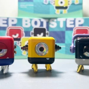 Packaging of StepBot in three colors