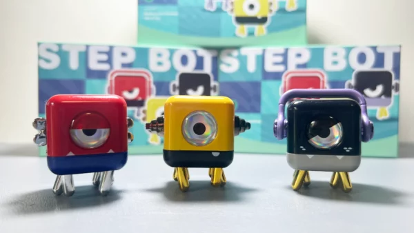Packaging of StepBot in three colors