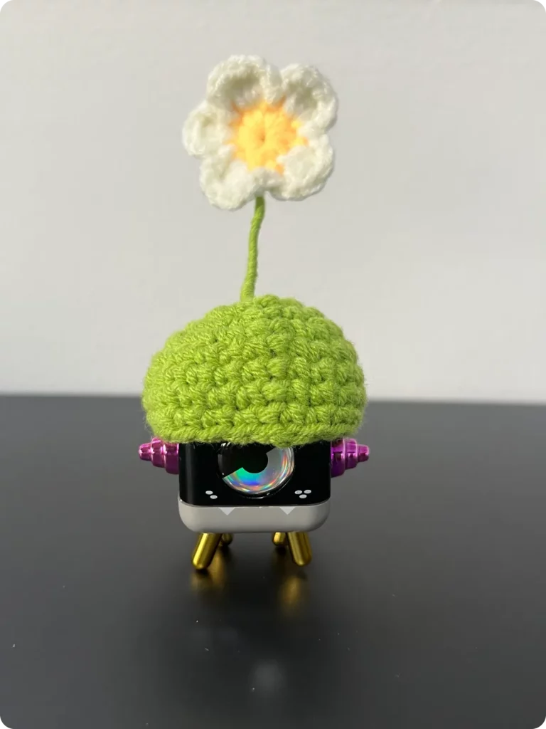 Desktop electronic toy knitted hat